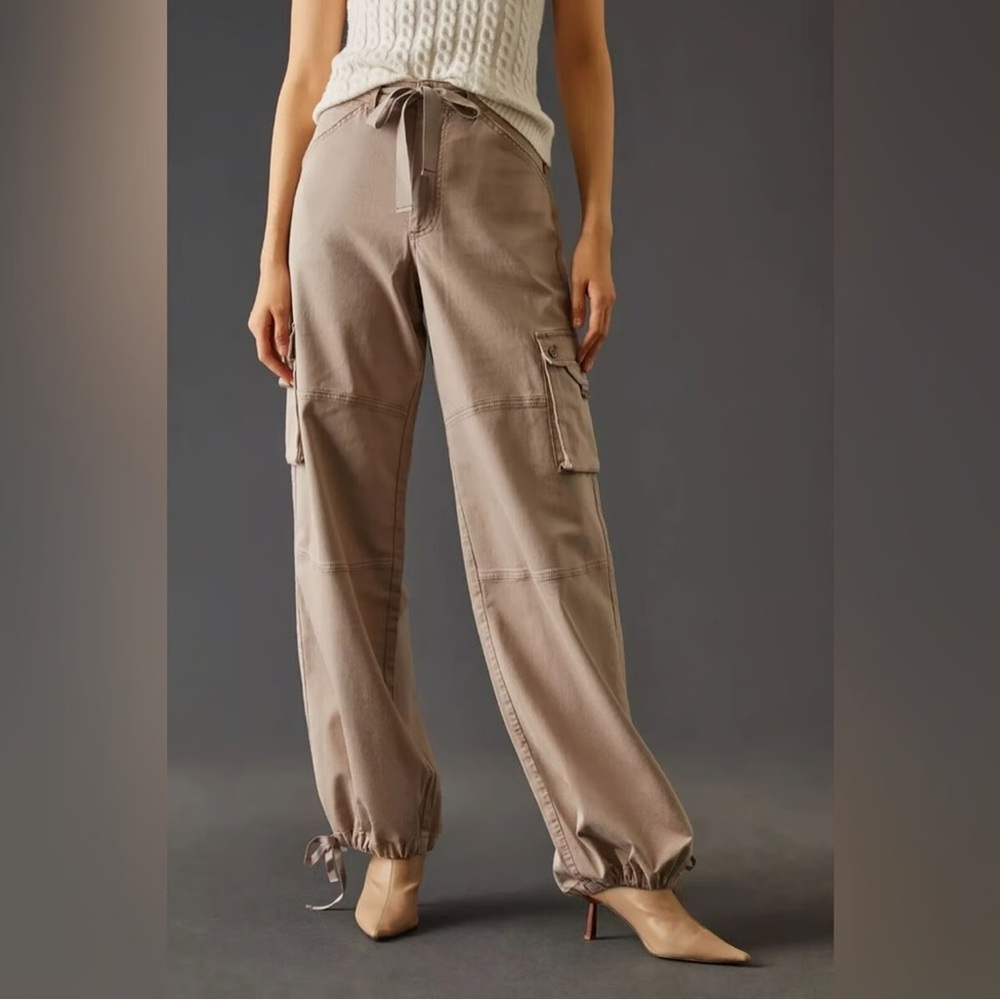 Women's Taupe Cargo Pants